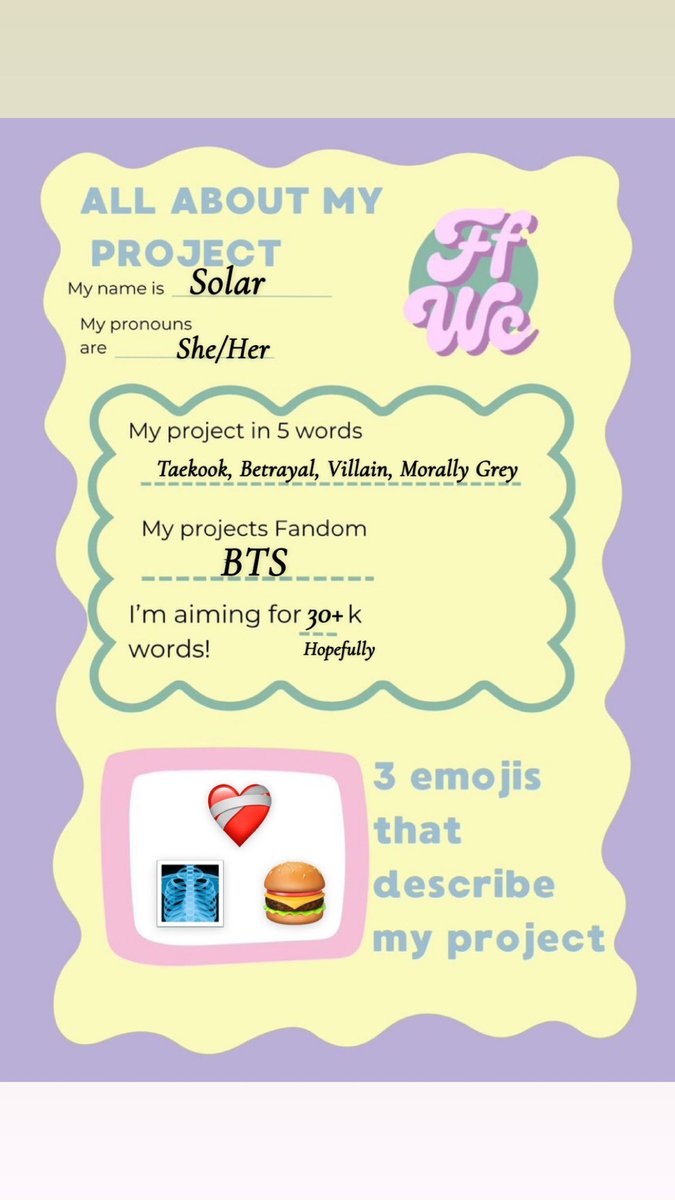 pocketggukie's tweet photo. So excited. I hope this challenge gives me the motivation to write the few WIPs I have 😭😭 https://t.co/mTTB98nLyZ