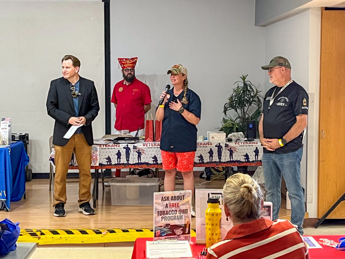 TucsonVA's tweet image. Our outreach team had an amazing time at the Cochise County Veteran Stand Down! Thank you to everyone who stopped by and to Cochise Serving Veterans for your incredible work! #VeteranSupport #VAHealthcare #CommunityStrong #ThankYouVets