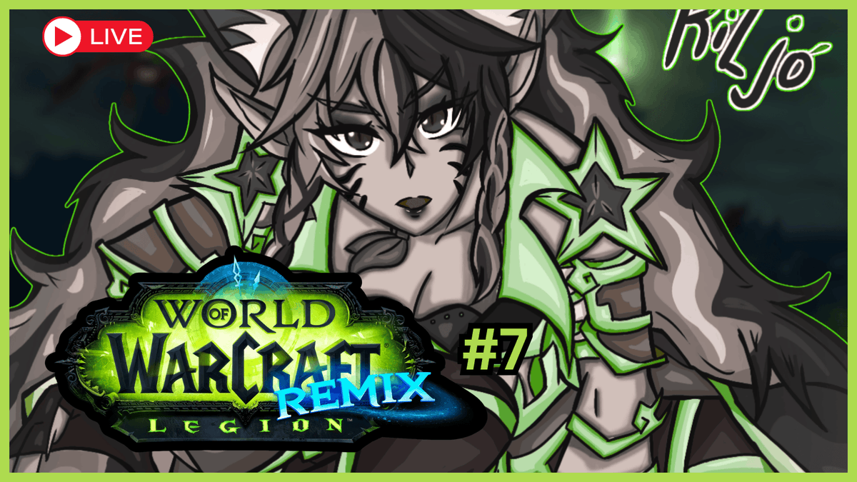 GRIND TIME! GRIND TIME!
We'll be playing Legion Remix until the servers go down for reset and at some point will probably be joined by <a href="/HikaruKamiVT/">Hikaru Kami | 🔖 | ⚔️Avalon</a> 

🔴: youtube.com/live/H2CTlJqC4…
🟣: twitch.tv/KiljoVT

#VTuberEN #WoW #LegionRemix