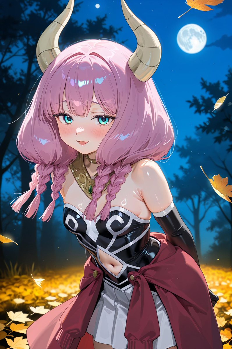 Aura_LOVE_3000's tweet image. あうあうら~☀️
やっと週の真ん中ですね‼
まだ先は長いですが、今日も気合い入れて頑張りましょう(ノ≧▽≦)ノ🎵
本日も宜しくお願いします✴
月夜に照らされるアウラは美しいですね👿🌖
#AIイラスト #葬送のフリーレンFA