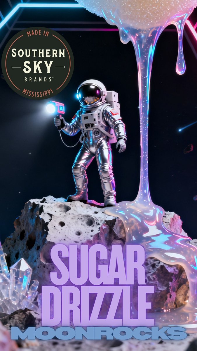 Blueberry Muffins x Marsh-mellow flavors give our new Sugar Drizzle Cannabis Moonrocks a brand new flavor twist! The Appearance and Texture of the final product, the Moon Rock, dense nugget that often resembles a piece of rocky, otherworldly material – hence the name “Moon Rock.”