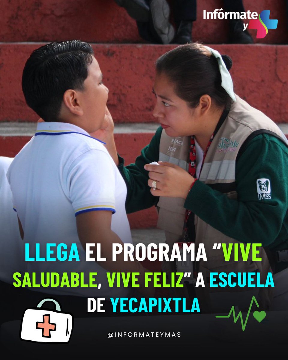 InformateyMas's tweet image. #Yecapixtla
 📚👧🏻🩺 A través de esta estrategia se busca garantizar el bienestar y la salud de las niñas y niños del país.

Entérate: wp.me/p5mgZ1-ZOT 👈🏻

#Salud #Programa #Estudiantes