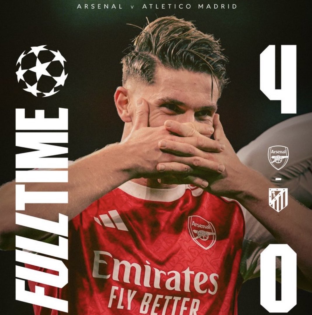 mrbayoa1's tweet image. Ruthless, incredible, magnificent performance from Arsenal. Which team can challenge this team? Rivals know it’s hard to admit, but Arsenal are the best in Europe. Soon some of you will run away from your club to support Arsenal. 
The Arsenal marching to Glory 💪🔴⚪.