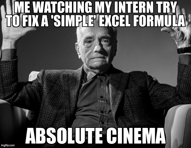virtuoone's tweet image. "Witnessing Excel-induced chaos unfold. 🍿 Interns, we've all been there! 😂 #AIProblems #ExcelHell #InternLife #DataScience #MachineLearning #AICaptions #Meme #TechHumor"