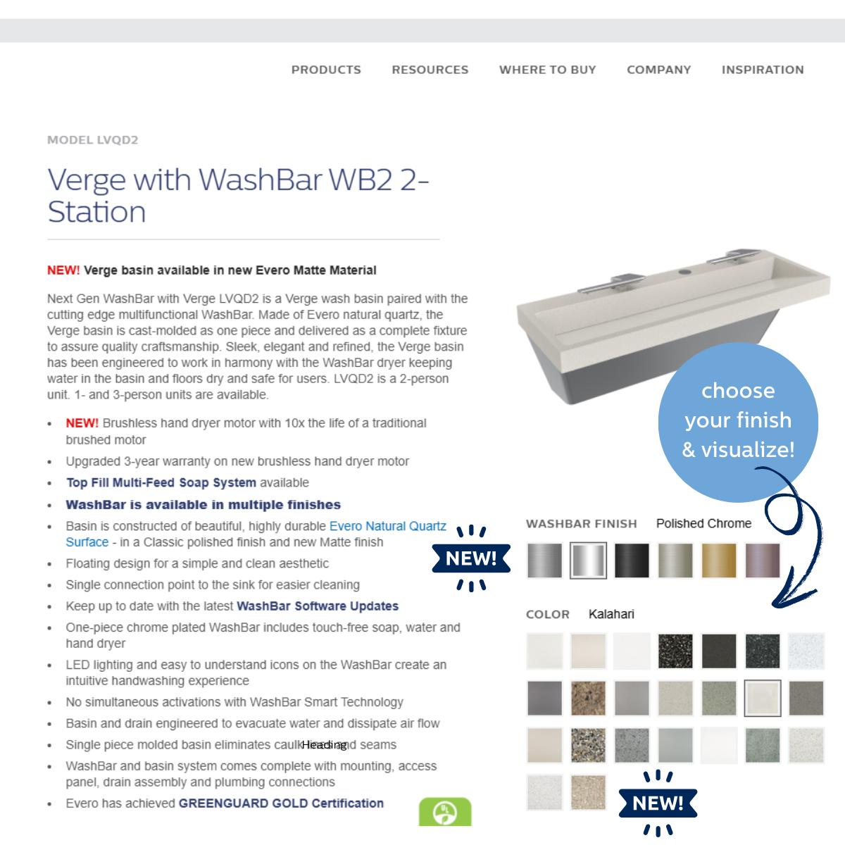 HerkowskiA's tweet image. Designers, meet your new favorite tool! 🎨 Bradley’s Color Swatch Selector lets you preview finishes in real time, save swatch images, and make faster design decisions. Check it out for Elvari Accessories &amp;amp; Verge LVQ with WashBar! #Bradley #DesignMadeEasy #hsareps