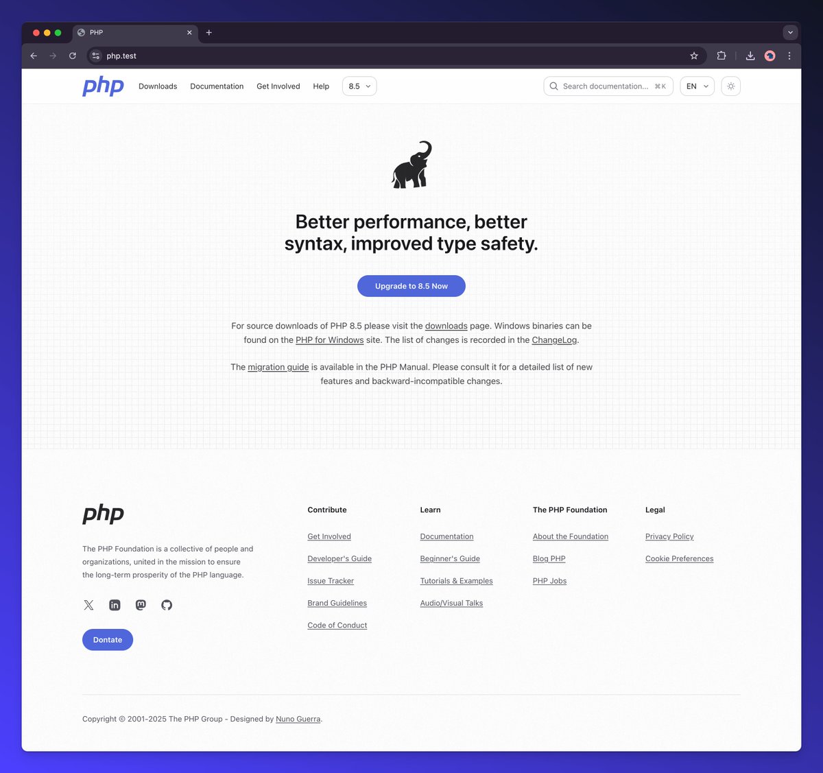 nunowar's tweet image. PHP Website UPDATE: The new PHP Elephpant is happy! Most of the work is done - thank you all for your support. I hope the @ThePHPF team likes my work. Let's make the new PHP website awesome! 💫 #buildinginpublic