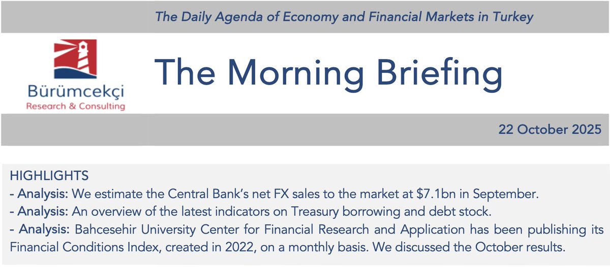 Check out the headlines from today’s Morning Briefing - Turkiye  For detailed information and inquiries: en.burumcekci.com