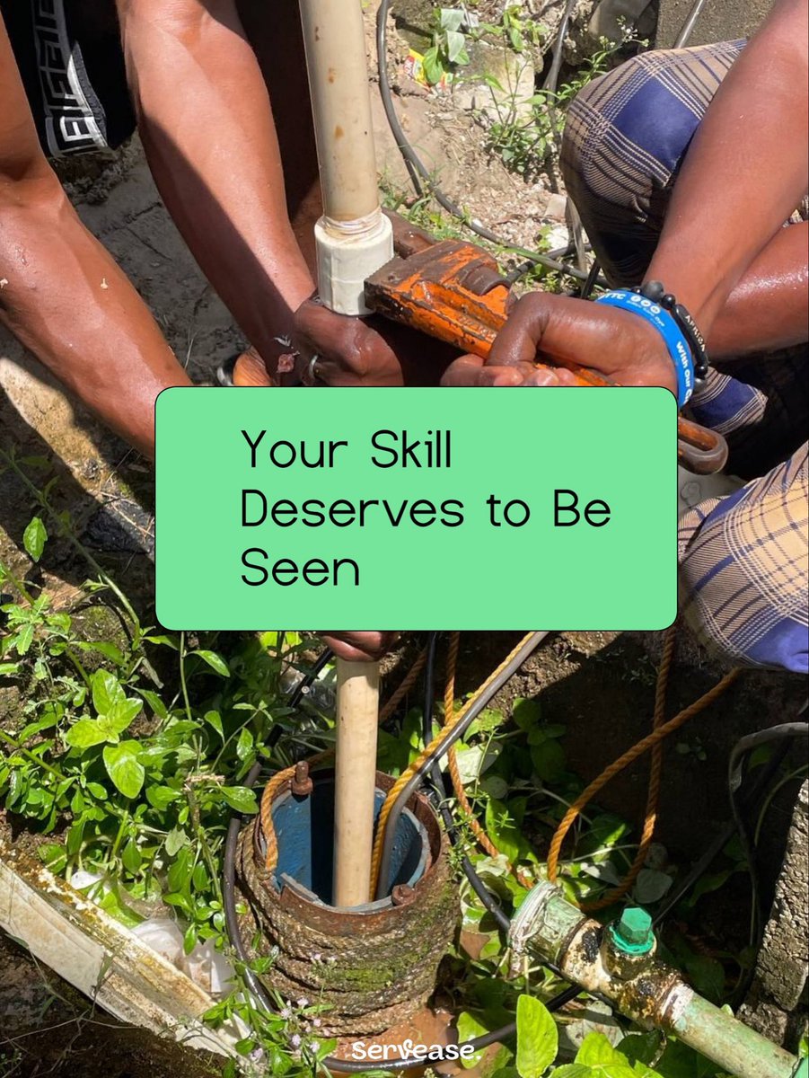 serveaseng's tweet photo. Your skill shouldn’t stay hidden in one corner of the street.
Let the world see your work. Let your name travel.
Serve well. Grow steady. Earn proudly. 💚
#Servease #ArtisanGrowth #ServeGrowRepeat https://t.co/5f8wIkrB1A