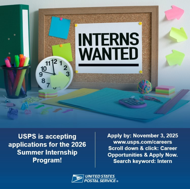 lpamanian's tweet image. usps.com/careers #hiring #summerprogram #InternshipProgram #collegestudents #collegegraduates #USPSCareers #joinourteam #USPS #USPSEmployee bit.ly/43mXWIS