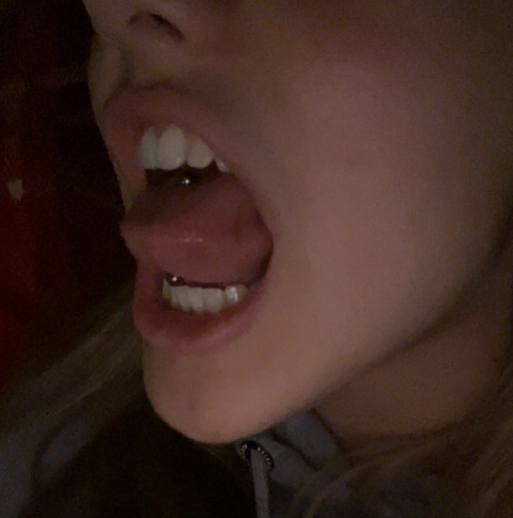 Guys I recommend getting your tongue pierced if you want an excuse to not eat for a week or two cause I’m stuck eating tomato soup and vanilla ice cream until the swelling goes down 😀