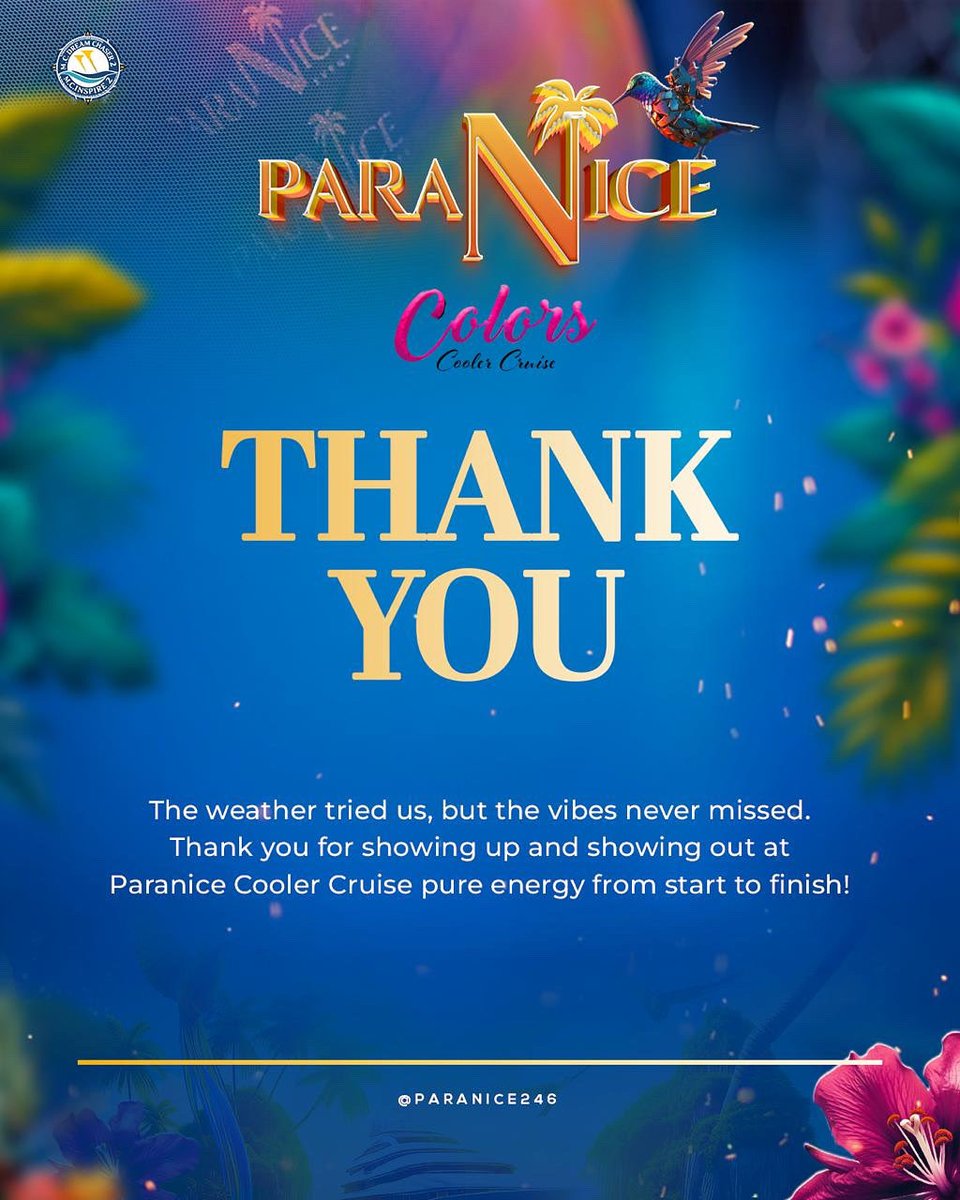 From the bottom of our hearts we Thank You the patrons and our sponsors. 💖 Despite the weather, you showed up and reminded us what #PARANICE is all about. 🌧️✨
We appreciate every single one of you who made the Paranice Cooler Cruise: Colors Unforgettable‼️

NEXT UP: ROSA 🌸