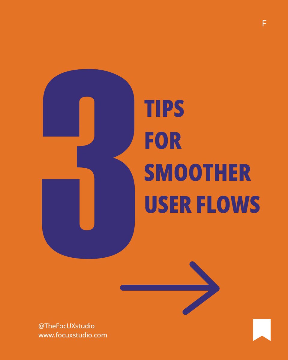 TheFocuxStudio's tweet image. 🧭 Tuesday Tip: Smooth user flows = happy users.
Here’s how to keep every journey simple and frustration-free:
🧭 Keep paths short
💬 Provide clear feedback
🚫 Remove dead ends
The less users think, the more they enjoy the experience. ✨
#TuesdayTips #UXDesign #UserFlows
