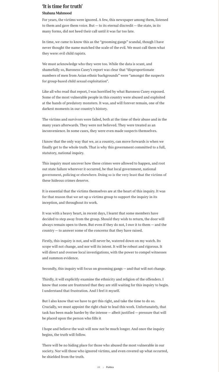 G0ADM's tweet image. This is a pretty strong statement from Mahmood
And she basically admits that our fears were well founded with the word “justified”, she promises the people responsible for the coverup will face a “reckoning”
