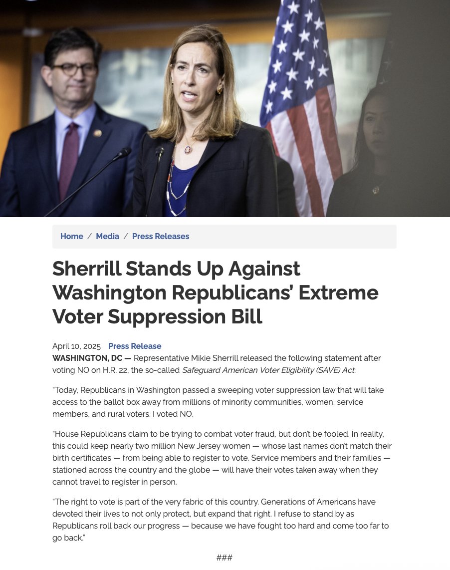 BREAKING: <a href="/Jack4NJ/">Jack Ciattarelli</a> is SURGING in the polls for Governor of New Jersey! He is 🤏 close to WINNING!

Americans deserve SECURE ELECTIONS!

His oppenent Mikie Sherrill called the SAVE Act a "voter suppression law."

VOTE FOR SECURE ELECTIONS NEW JERSEY! GET OUT THE VOTE!!!