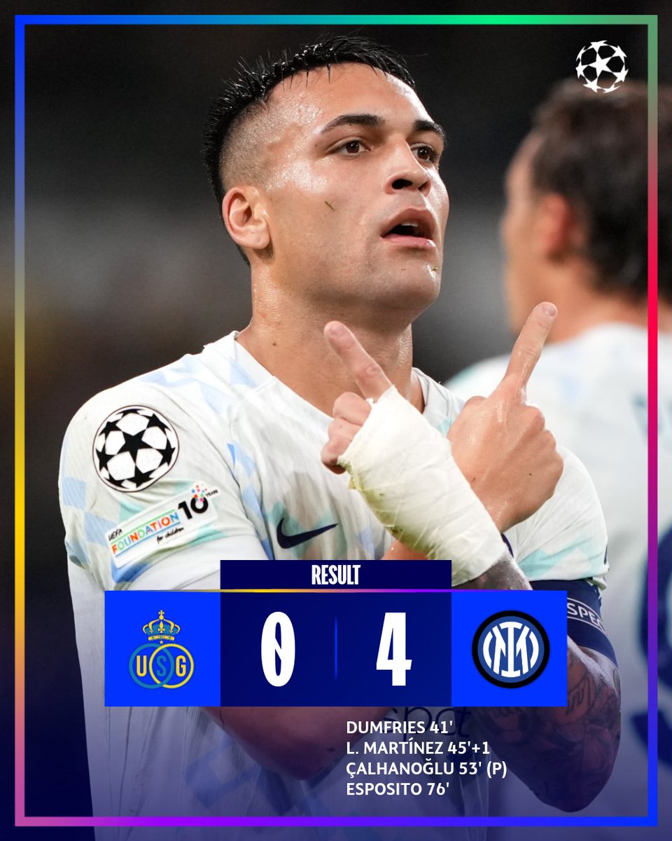 Emphatic from Inter ⚫️🔵

#UCL
