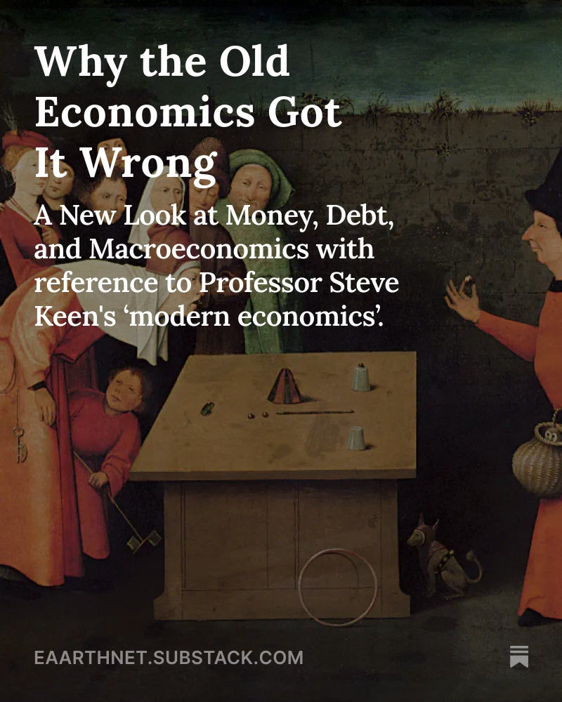EaarthNet's tweet image. Why the Old Economics Got It Wrong open.substack.com/pub/eaarthnet/…