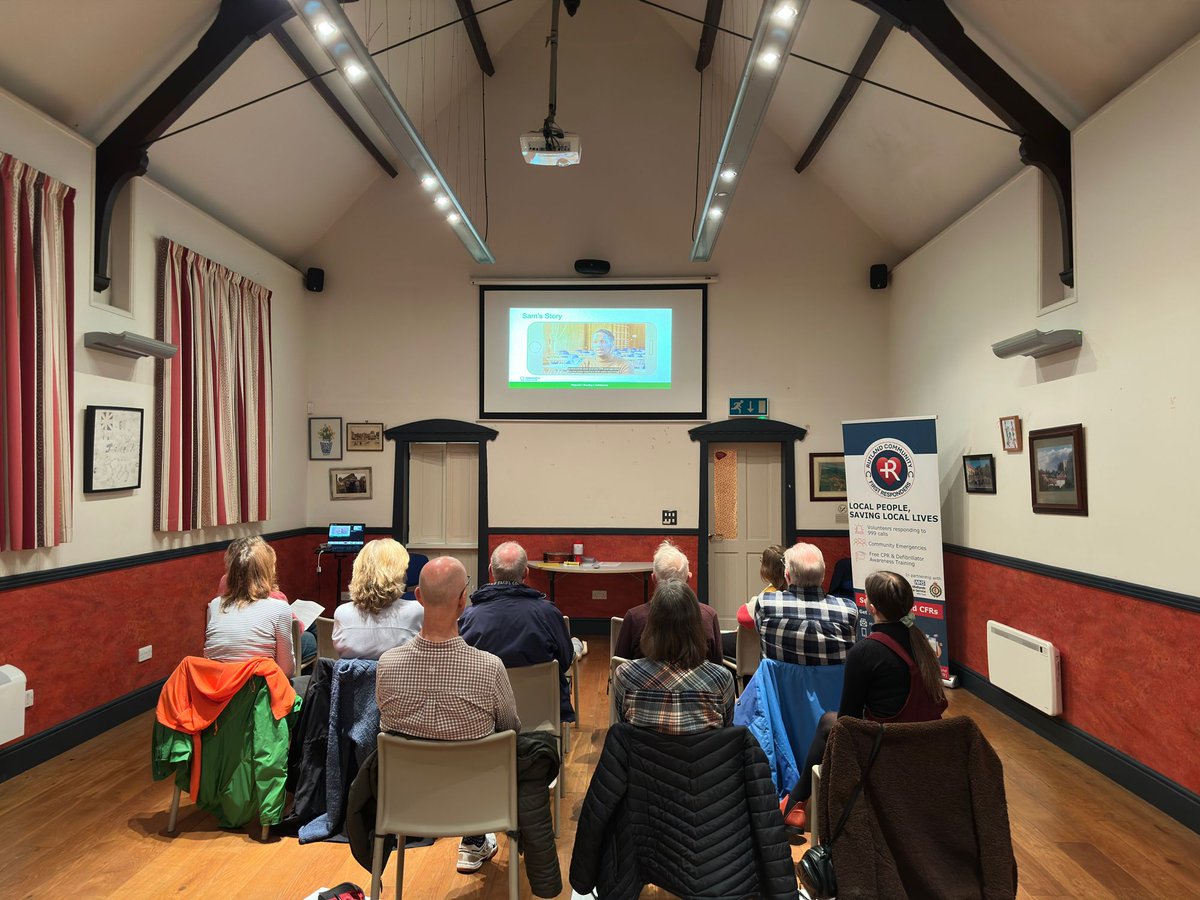 💚 Every second counts! Tonight we supported <a href="/EMASNHSTrust/">East Midlands Ambulance Service NHS Trust</a> in delivering free CPR &amp; defibrillator awareness training in Corby Glen, giving local people the skills to save lives.

Want your group or community to learn too? Get in touch - we’ll bring the training to you. 🚑