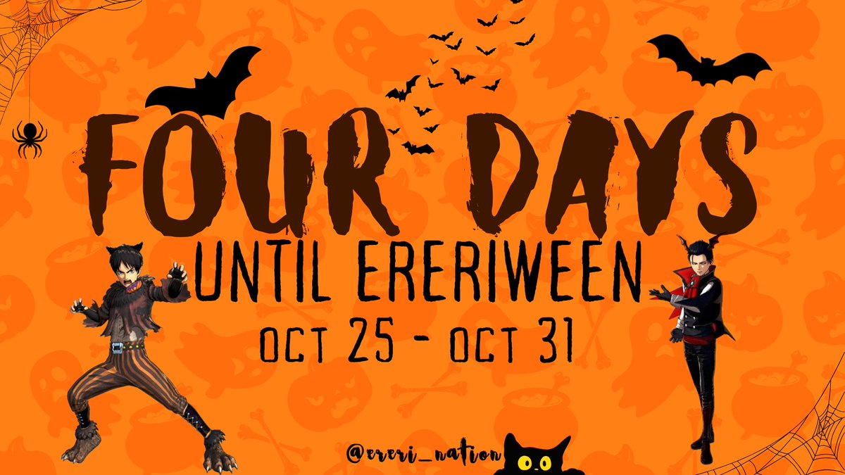 Four nights of restless slumber until Ereriween🌕🐺 #ereri #エレリ #에레리 #ereriween #ereriween2025