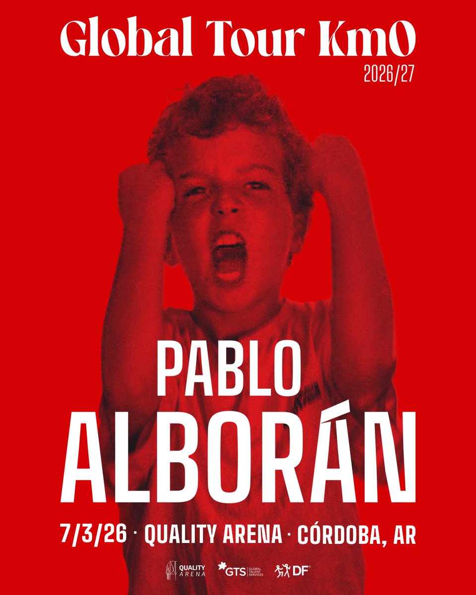 #Info ¡VENTA GENERAL ACTIVA! <a href="/pabloalboran/">Pablo Alborán</a> estará con su #GlobalTourKM0 en Argentina:
📍5 de marzo, Movistar Arena - Buenos Aires 🎟 movistararena.com.ar/show/500ee655-…
📍7 de marzo, Quality Arena - Córdoba 🎟 ticketek.com.ar/pablo-alboran/…

+Info de la gira y entradas en 👉🏻pabloalboran.es.