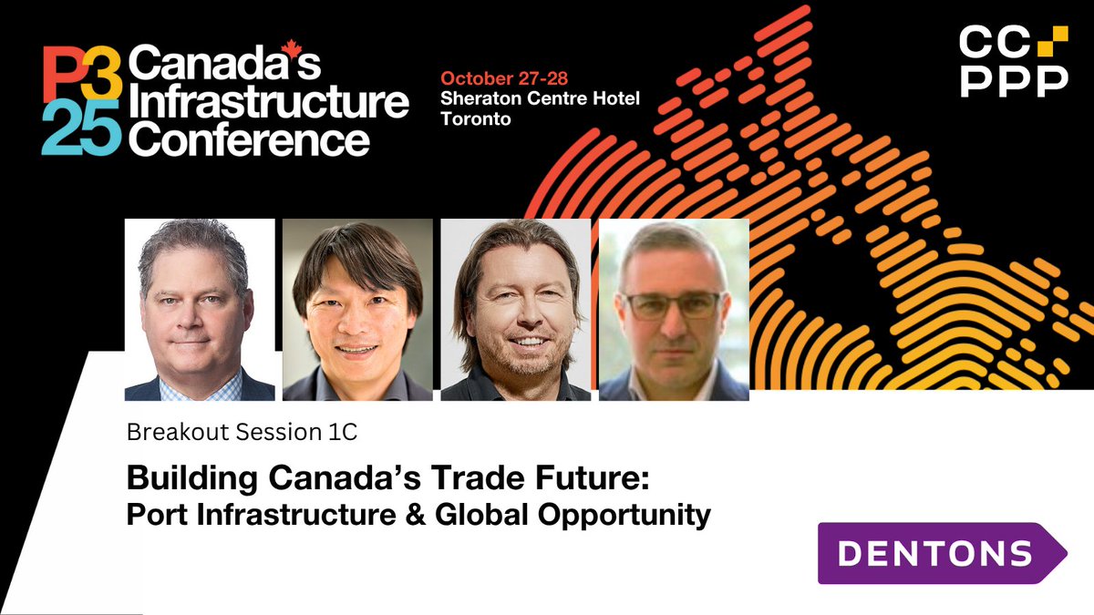 As global trade shifts and Arctic access grows, Canada is investing in export infrastructure to stay competitive.
Join us at #P32025 for a discussion on the strategic role of major ports, rail and pipelines in shaping the next decade.

Register: lnkd.in/eyzZrrfA