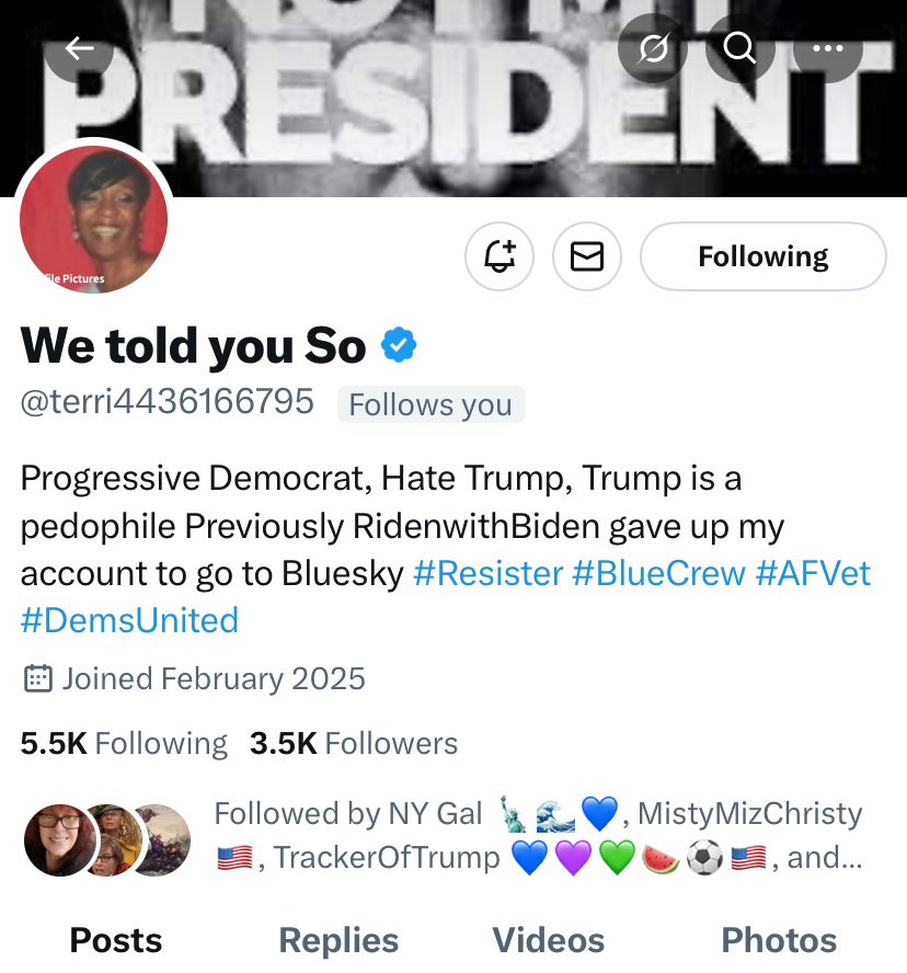 FAM, are you able to help our Resister Friend gain more followers?
⁦<a href="/terri4436166795/">We told you So</a>⁩ 
#StrongerTogether
🇺🇸🌊🙏🏾✌️🏾