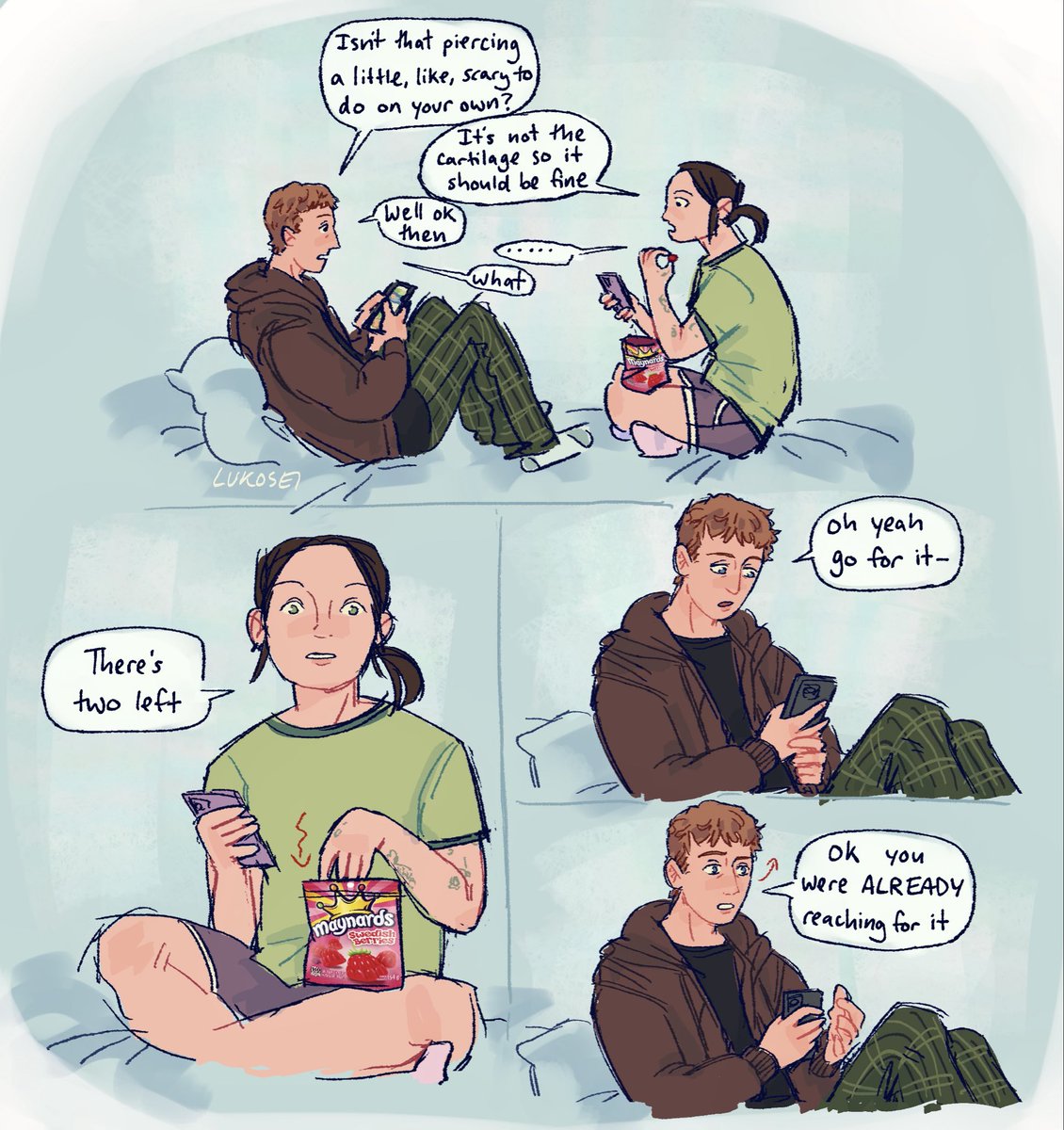 lukosei_'s tweet image. Whitaker Santos slice of life comic because I ❤️ slice of life and also them #thepitt