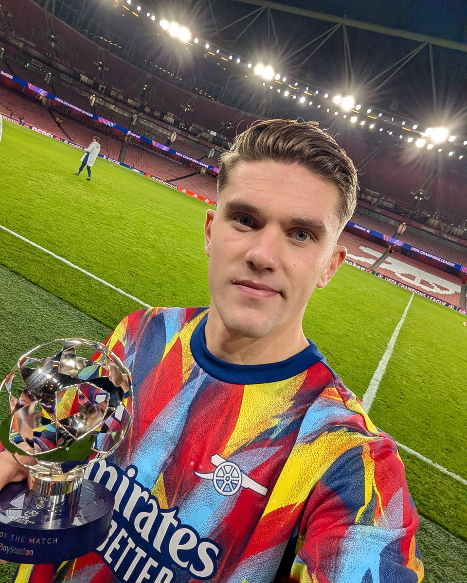 Brilliant from start to finish 👌

Viktor Gyokeres is the <a href="/ChampionsLeague/">UEFA Champions League</a> Player of the Match ✨