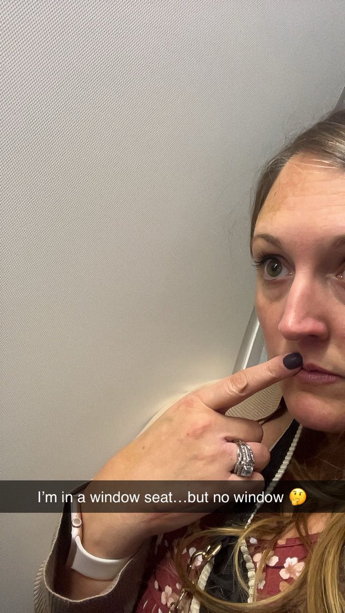 b_ink's tweet image. I love how I booked a window seat and there was no window. And @AmericanAir didn’t put me in the correct boarding group so I had to make this old guy with a cane get up so I could get into my “window” seat. 

#firstworldproblems
