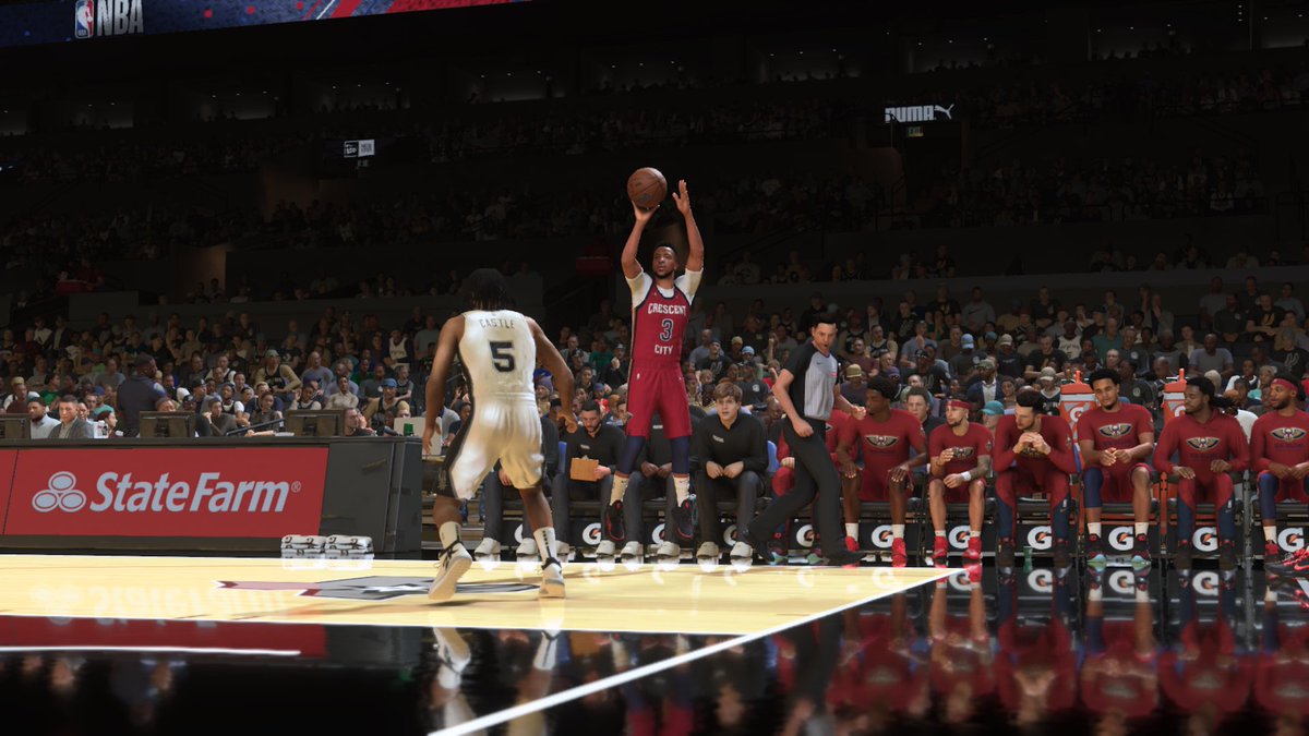 CJ McCollum took over the scoring load after our star player Zion Williamson was ejected from the game, actually my first time being ejected from any 2K game. However, CJ had his best game of the season! We won 81-73 against San Antonio! 💪🏿 

39 PTS (Season High)
7 3PM

#NBA2K25