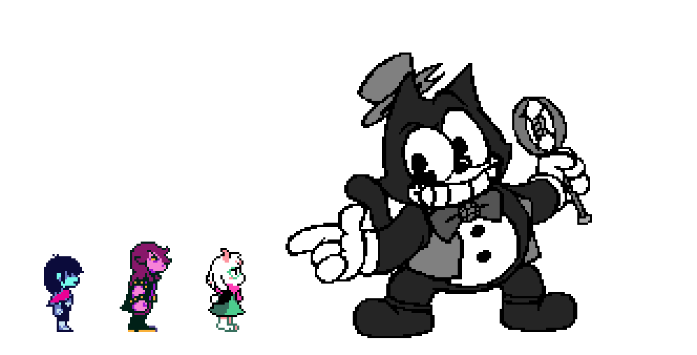 LamPPPPP0's tweet photo. Still on this bullshit I love them a lot
anyways, here's some sprites I made of em
#deltarune #deltaruneau #tennamikeswap https://t.co/Gbe6yBtoyz