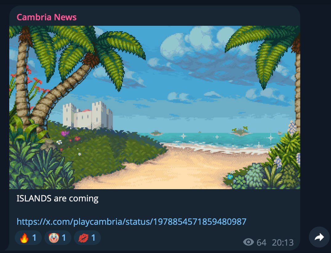 Good news about <a href="/playcambria/">Cambria</a> ! 

Today was the raffle for GTD (priority) land mint 🌍
I got unlucky — 0 wins out of 500 tickets 😣

🪄 Check your accounts:
 1️⃣ First log in - lobby.cambria.gg 2️⃣ Then check here - lobby.cambria.gg/land-checker/

There will be 3333 lands in