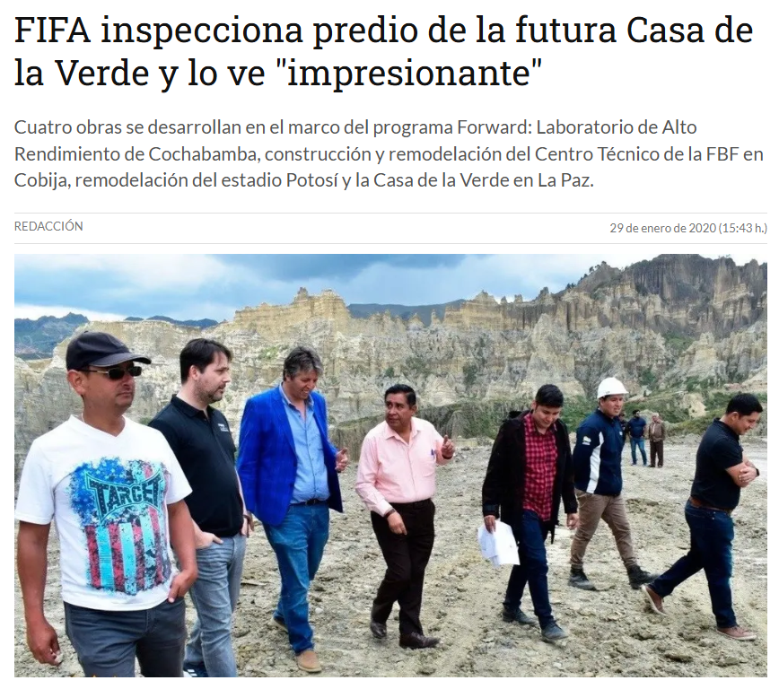 Me alegra mucho ver este Proyecto de Don Cesar Salinas materializarse al fin.
Contra todo y todos fue el primer presidente en la historia de la FBF en dejar un predio propio apto para la practica del futbol.
SIN DUDA EL MEJOR PRESIDENTE DE LA FBF EN ESTE SIGLO !!!