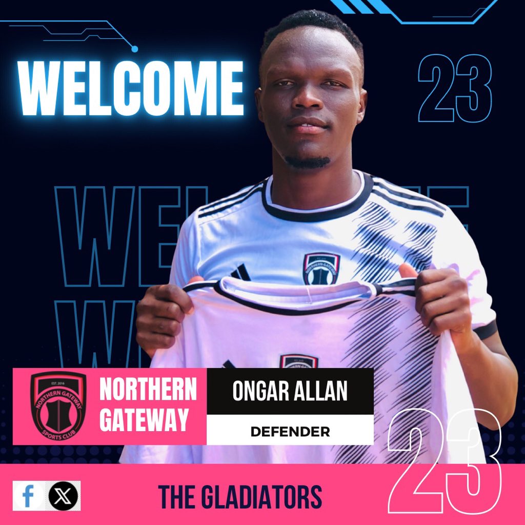 N_GatewaySC's tweet photo. New Season. New Fire. Same Gladiator Spirit!
Meet our 2025–26 reinforcements 🔥
⚽ Opio Daniel – Striker
⚡ Ogwang Benard – Winger
🌀 Okello Denis – Winger
🛡️ Ongar Allan – Defender
Welcome to the fight, Gladiators! 
#TheGladiators || #NorthernGatewaySC ||#ForTheNorth https://t.co/cPGpEVlM2a