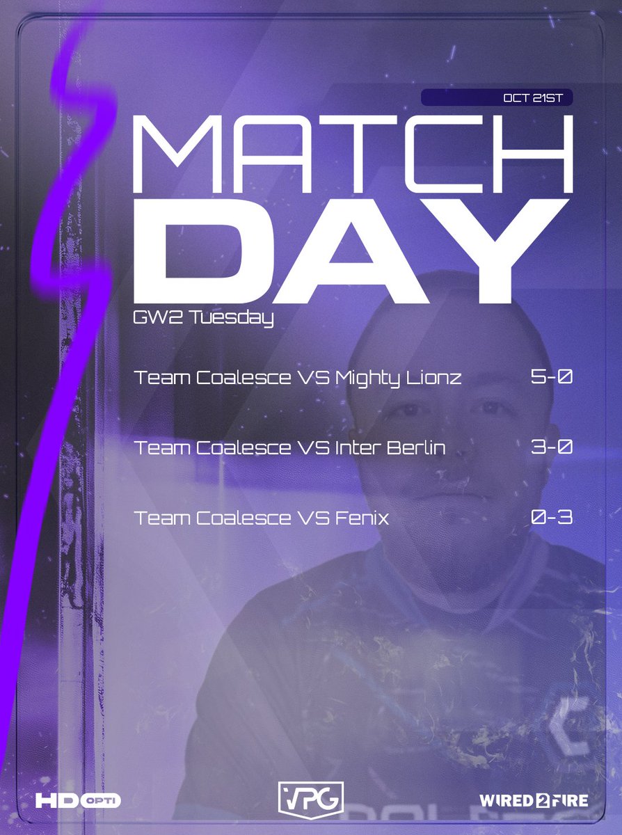 Coalesce (@teamcoalesce) on Twitter photo ⏰FULL-TIME⏰
Game, Set & Match.
The curtains are drawn on our second night in the <a href="/OfficialVPG/">Virtual Pro Gaming</a> circuit.
Drastic improvements on opening night as both sides win all but 1 of their games.
More to come from these teams 💪
GG's to our opponents:
<a href="/FenixEAFC/">Fenix</a>
<a href="/RegulateVPG/">RegulateVPG</a> ⏰FULL-TIME⏰
Game, Set & Match.
The curtains are drawn on our second night in the <a href="/OfficialVPG/">Virtual Pro Gaming</a> circuit.
Drastic improvements on opening night as both sides win all but 1 of their games.
More to come from these teams 💪
GG's to our opponents:
<a href="/FenixEAFC/">Fenix</a>
<a href="/RegulateVPG/">RegulateVPG</a>