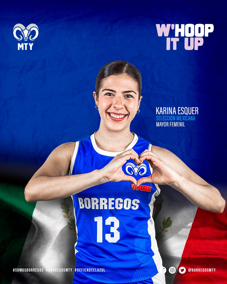 BorregosMty's tweet image. 🏀 BORREGOS EN SELECCIÓN ⛹🏻‍♀️

Karina Esquer ha sido convocada a la Selección Nacional Mayor Femenil para representar a 🇲🇽 México en el Torneo WHOOP IT UP 2025 que se realizará en Canadá, del 1️⃣2️⃣ al 1️⃣8️⃣ de noviembre.

#BorregosEnABE #OrgulloBorrego #SeleccionMexicana #Mexico