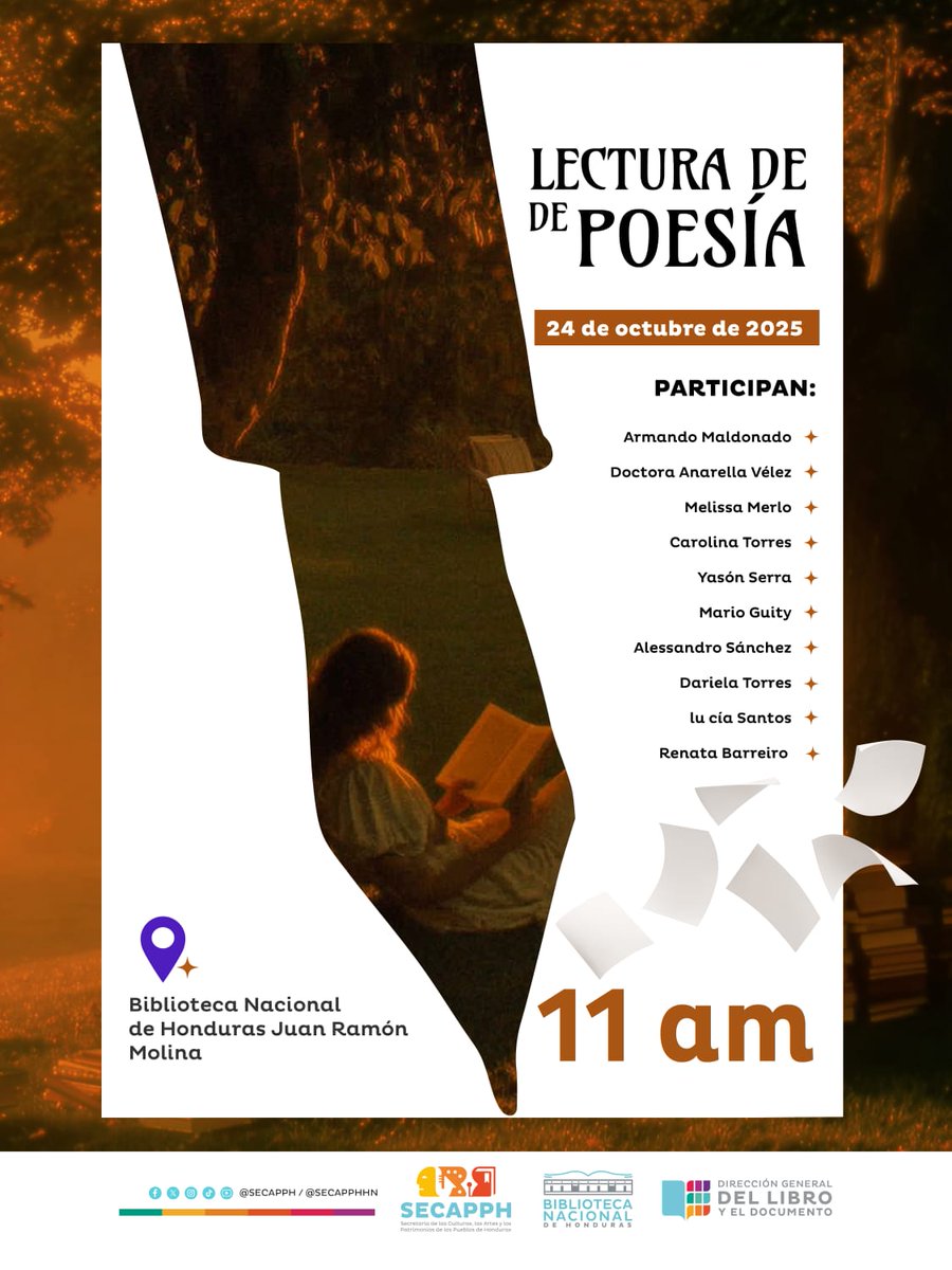 SECAPPH's tweet image. #SECAPPHInforma 🌅 📚¡Una mañana de poesía entre libros! 

En el marco de la celebración del Día Internacional de las Bibliotecas, los invitamos a una Lectura de Poesía para llenar de versos y emociones 

📜 Déjate llevar por la voz de nuestros poetas invitados mientras…
