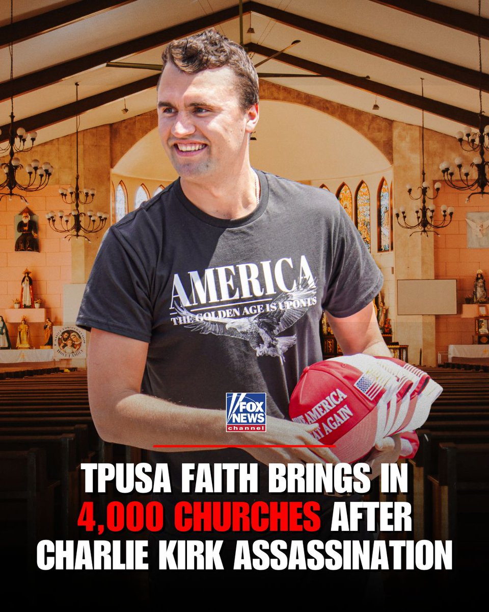 CHURCH BOOM: <a href="/tpusafaith/">TPUSA Faith</a> network has doubled in size, adding 4,000 new churches since September 10 for a total of 8,000 now enrolled nationwide, according to <a href="/TPUSA/">Turning Point USA</a>'s <a href="/AndrewKolvet/">Andrew Kolvet</a> .