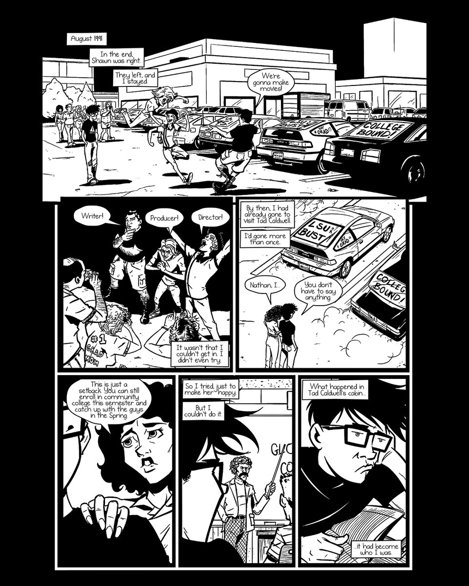 KurtAmacker's tweet photo. I'm waiting on more comic mailers to send out comp copies of Tad Caldwell 2: Cult. Those of you who want to pay for the book can see the first four pages here. Tad Caldwell 2: Cult. Words by me. Art by @VernonDraws. Cover by @teamlattie. It's finally here. https://t.co/3WEQPpY3Hv https://t.co/X3Hjs2gyY2