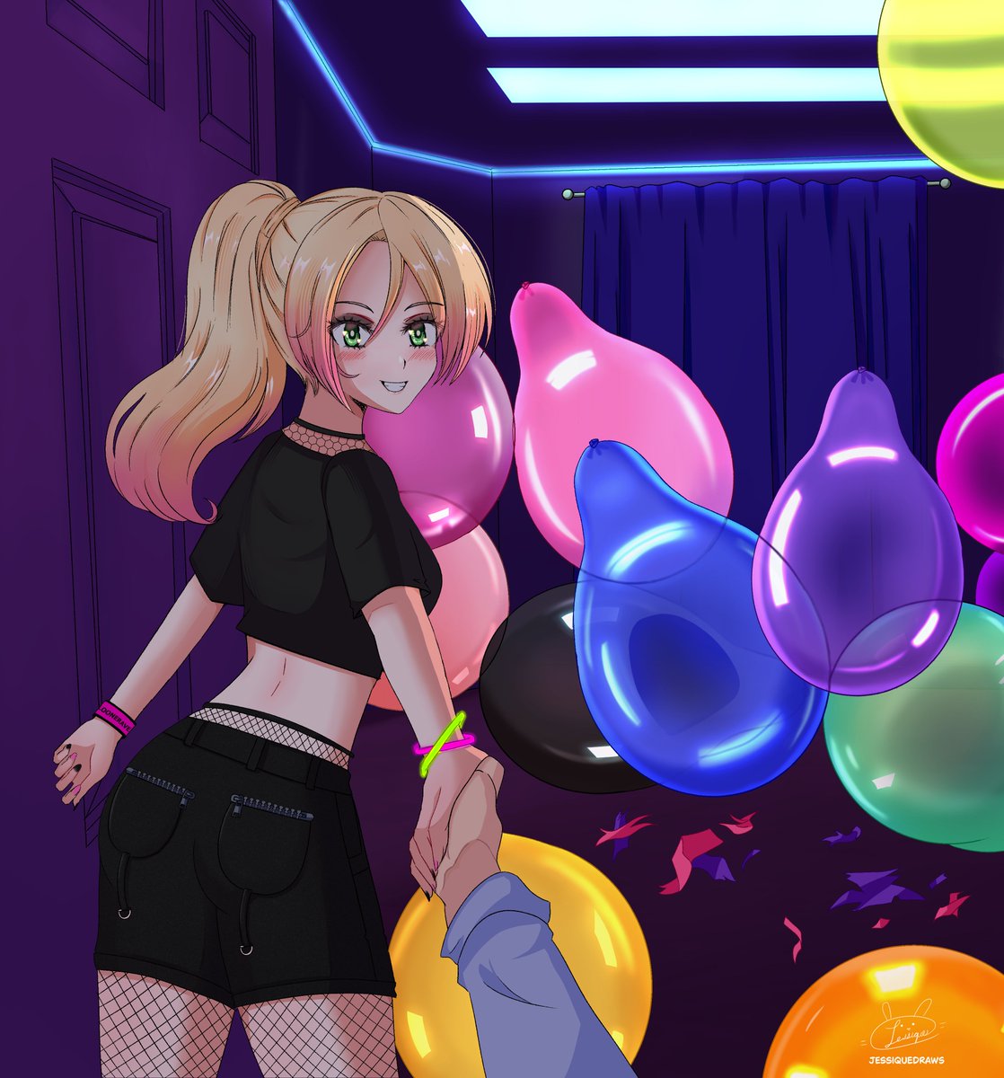 Commission made with much love for <a href="/Meililoon/">Meililoon</a> 
Thank you so much for the opportunity, your patience, and your support.
I really had a lot of fun drawing this. 🎈
#balloon #looner #風船