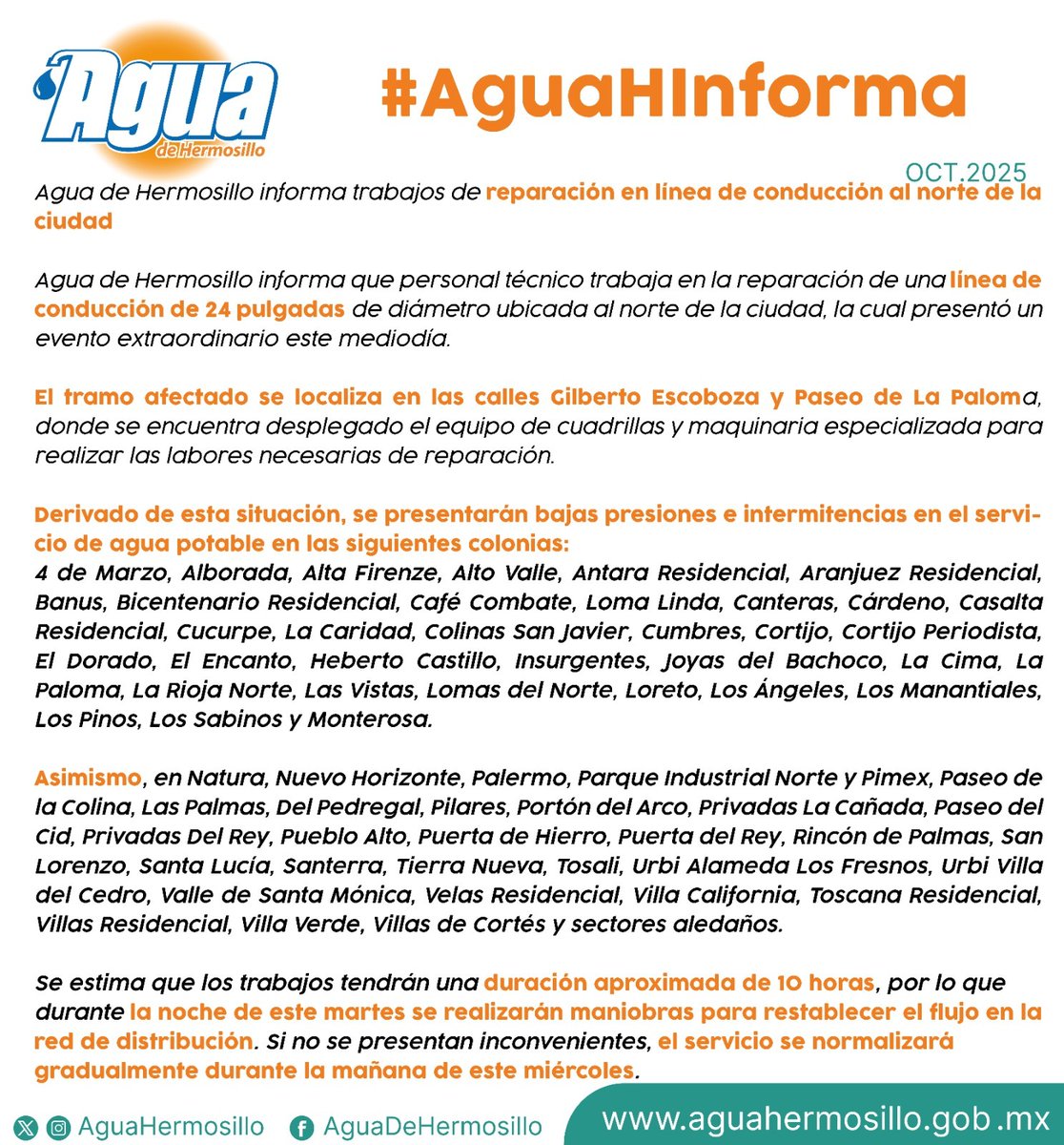 Agua de Hermosillo tweet media