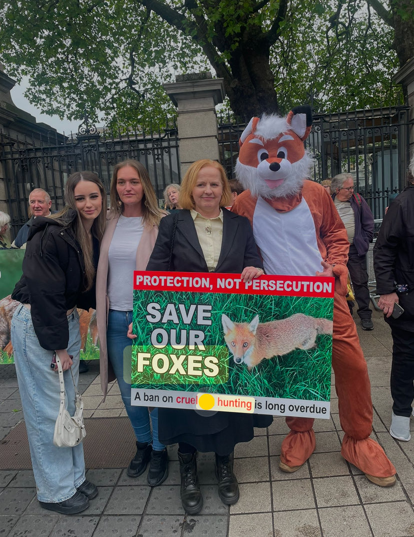 RuthCoppingerSP's tweet photo. My Bill to #banfoxhunting got massive publicity. Amazing that #HeatherHumphreys never heard of it. Make sure she doesn’t become president &amp; contact Parties to demand a free vote. https://t.co/Ajxmi6jLmt