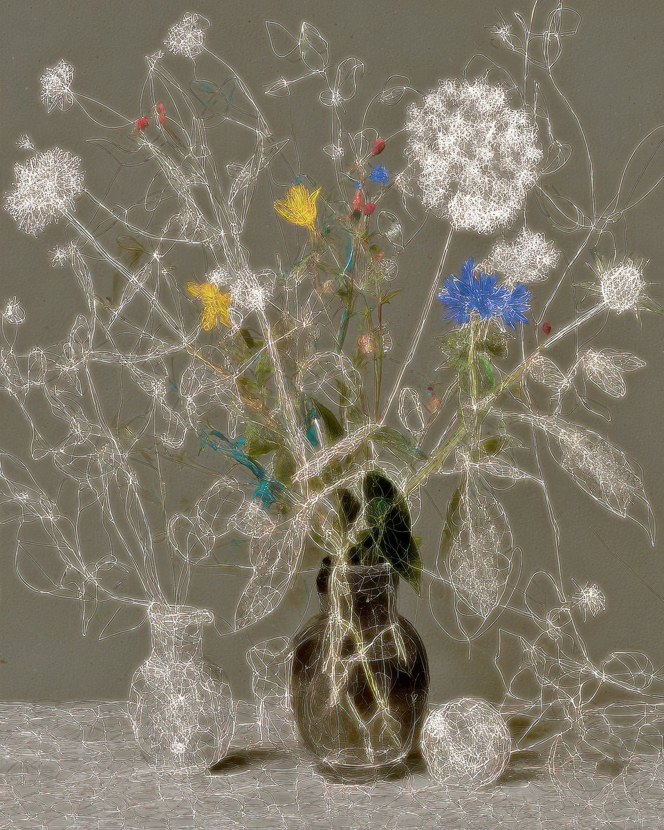 a1111ac011d0's tweet image. NEW NATURE / Still-life with Wild Flowers
(code &amp; AI series)
