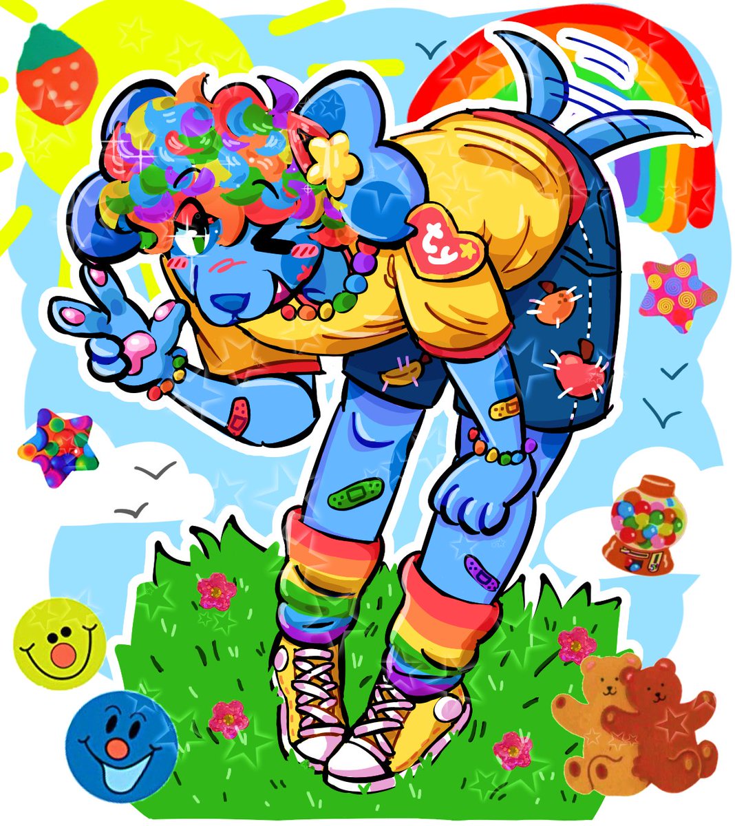 Revamped one of my fursonas! Decided to name them Beau :3