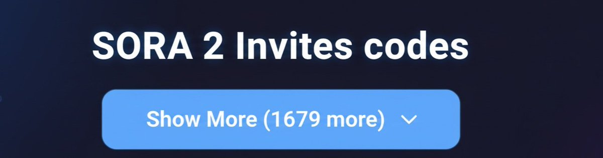 RituWithAI's tweet image. 🚀 1679 New Sora 2 Invite Codes Available! 🚀 Hurry. Don't blame me later!!
To claim yours:
1️⃣ Like ❤️ this post
2️⃣ Repost 🔁 to share the news
3️⃣ Comment “CODE” 💬
(Make sure you’re following, or I can’t DM you your code.)
#Sora2 #AI #InviteCode #Giveaway #AIVideo #OpenAI