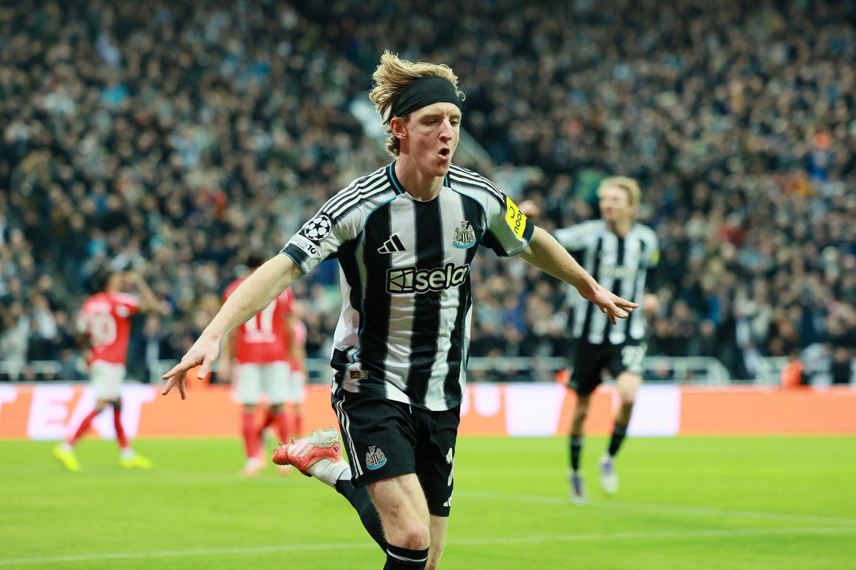 ⚫️⚪️📊🚨 اصبح آنثوني غوردون أول لاعب في تاريخ نادي نيوكاسل يونايتد يسجل في 3 مباريات متتالية في دوري أبطال أوروبا .. 

#NUFC | #UCL