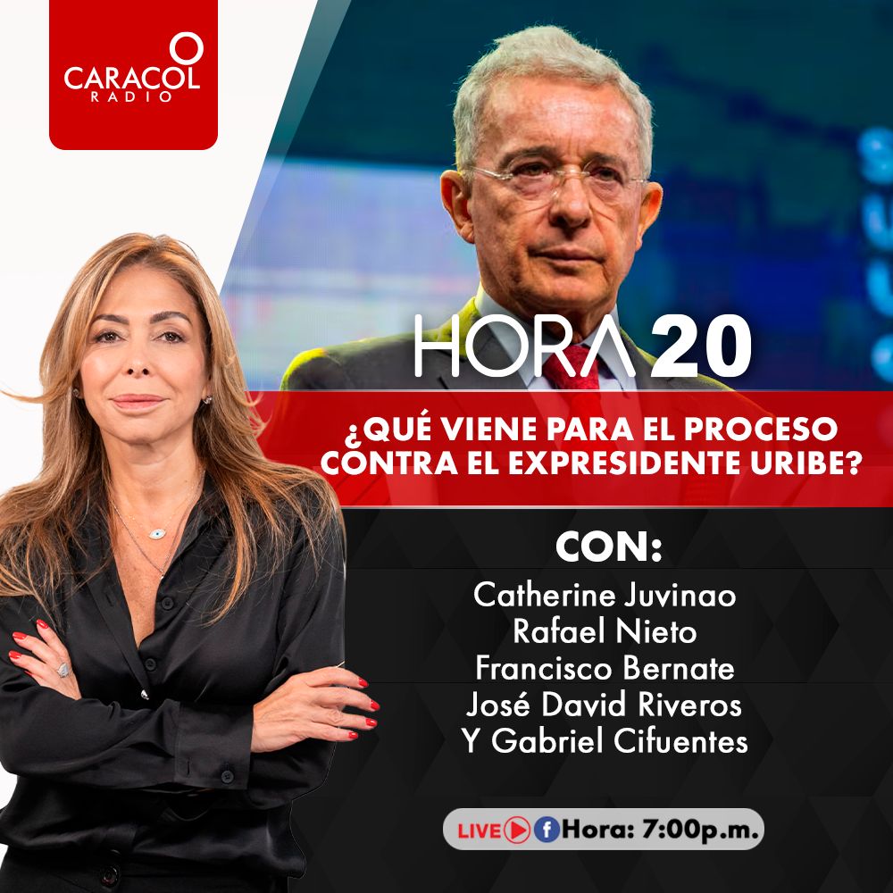 #Hora20 | Escucha esta noche:

Absolución al expresidente Uribe: efectos jurídicos y políticos.

Con: <a href="/RafaNietoLoaiza/">Rafael Nieto Loaiza</a>, <a href="/CathyJuvinao/">Cathy Juvinao 🏛🇨🇴</a>, <a href="/fbernate/">Francisco Bernate </a>, <a href="/JDRiveros/">Jose David Riveros N</a> y <a href="/gabocifuentes/">Gabriel Cifuentes 🕊️</a>

Dirige y conduce: <a href="/DianaCalderonF/">Diana Calderón</a>

▶️ Síguenos en wdCkVw.short.gy/O21 desde las 7:00 p.m.
