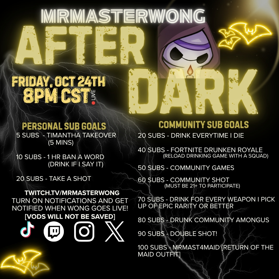 MrMasterWong's tweet image. NON-FAMILY FRIENDLY STREAM THIS FRIDAY @ 8PM CST. NO VODS, COME AND HANG