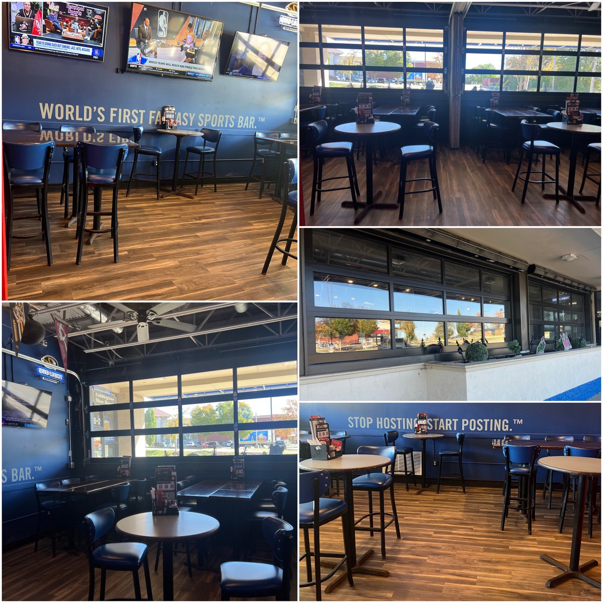 🤩 We're done remodeling @ our Creve Coeur location! 🥳

👀 Check out the updated patio room w/ garage doors 😎 &amp; our freshly renovated bathrooms the next time you Post Up with us! 🤗 ow.ly/3FZv50XfV68 #StayPosted