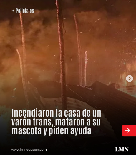 siguen las consecuencias de los discursos de odio hacia nuestra comunidad, nuevamente en Neuquén, a Nacho le quitaron su vivienda y su compañía
