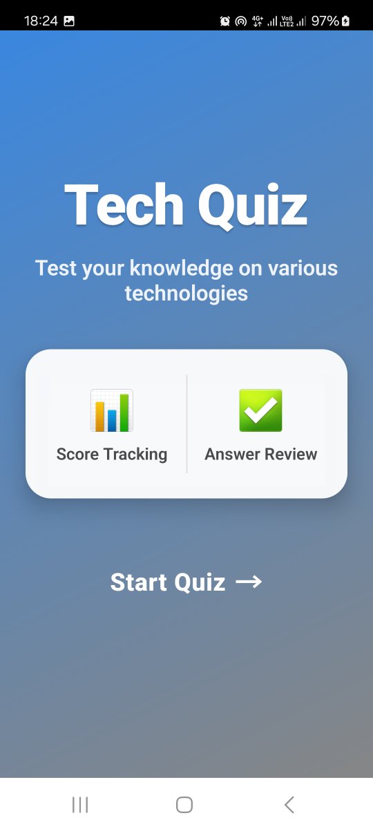 ikennarichard_'s tweet photo. Built a Tech Trivia Quiz in React Native today 🎯
Biggest wins:
Finally understood React Navigation stacks (not just copying docs!)
Reanimated spring animations

Live demo 👇 https://t.co/jS3PJyuUzF

#ReactNative #ExpoApp #BuildInPublic https://t.co/k460HSWIMh